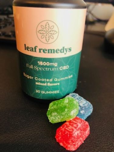 Customer photo review of 1500mg CBD Gummies mixed flavors