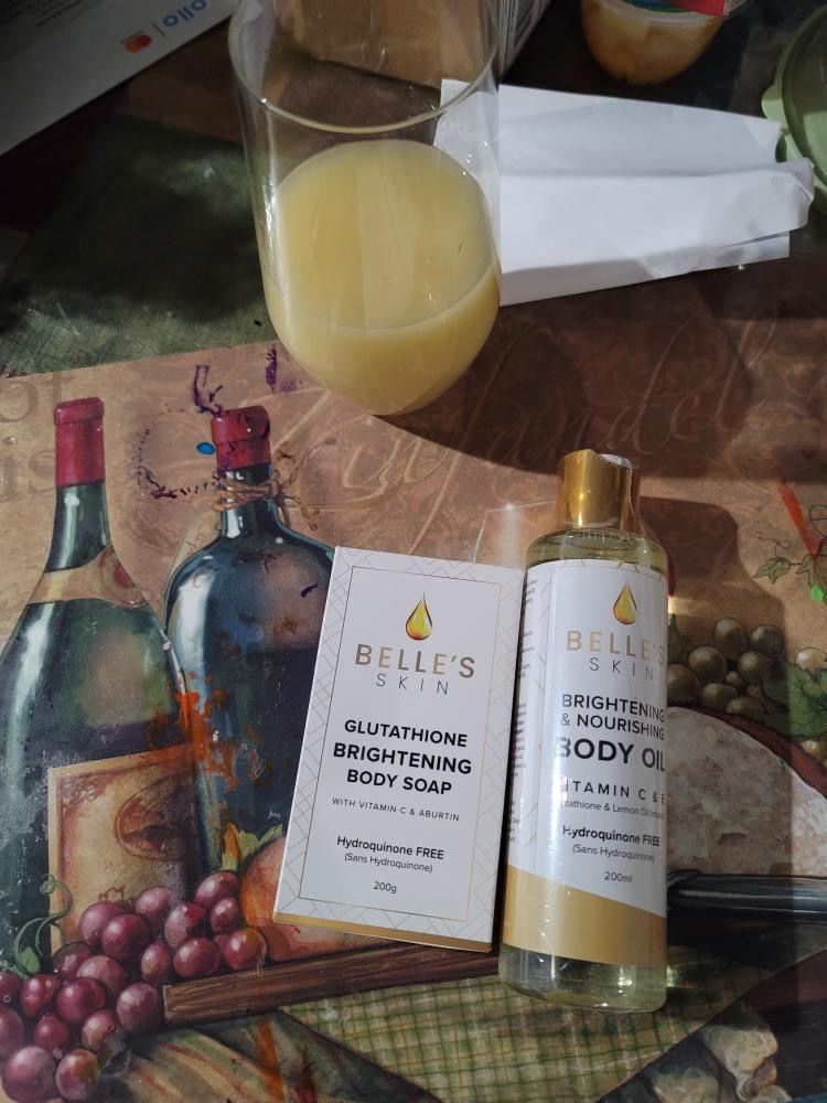 Customer photo review of Goldskin Body Oil