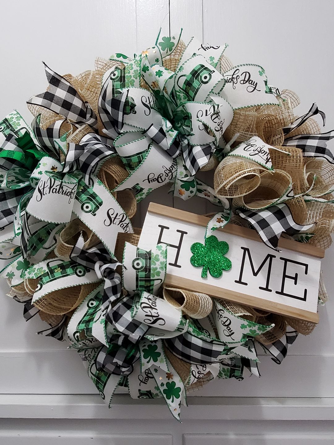 Customer photo review of 10.5"X10Yd Faux Jute/Pp Check Natural RY831318