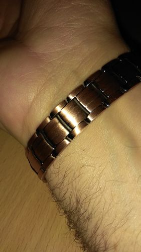 Customer photo review of Bracelet Cuivre <br> Magnétique Homme