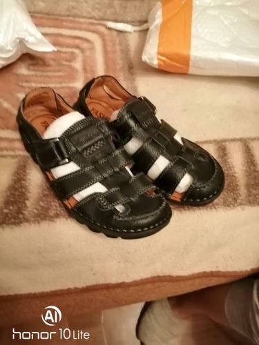 Customer photo review of Handmade Genuine Leather Soft Sandal