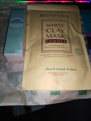Customer photo review of White Clay Mask Powder