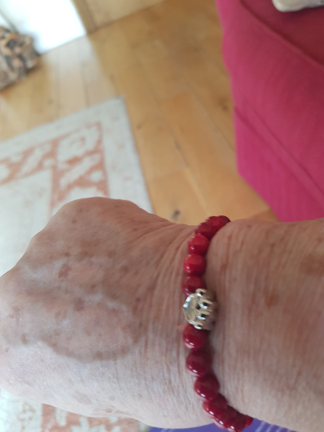 Customer photo review of Help For Paws™ Bracelet In Red