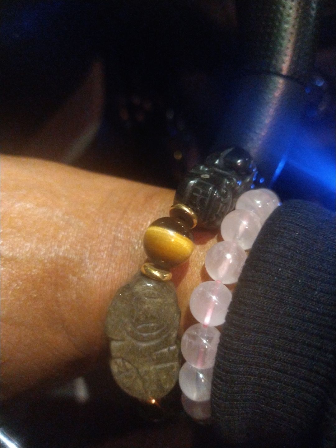 Customer photo review of Natural Gold Obsidian Double Pi Yao Wealth Bracelet