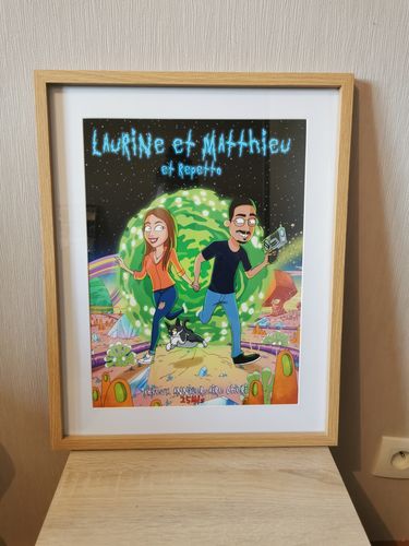 Customer photo review of Impression sur Poster (ne comprend pas le dessin)