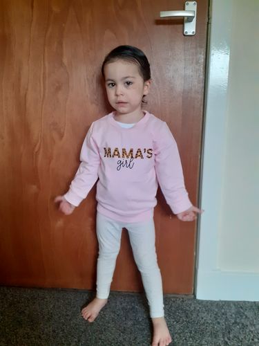 Customer photo review of Auntie & Auntie's Bestie Chelsea Script Sweatshirts (MRK X)
