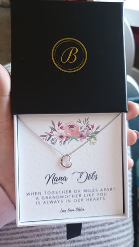 Customer photo review of Grandmother Personalised Message Card
