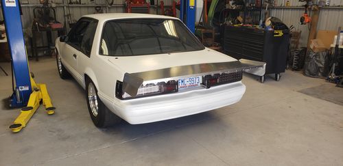Customer photo review of Motion Raceworks Fox Body Mustang Coupe / Notch 15" Strutless Wing