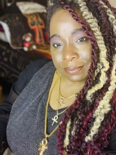 Customer photo review of Dainty ANKH Necklace