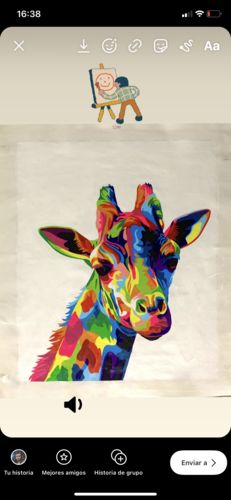 Customer photo review of Jirafa de colores