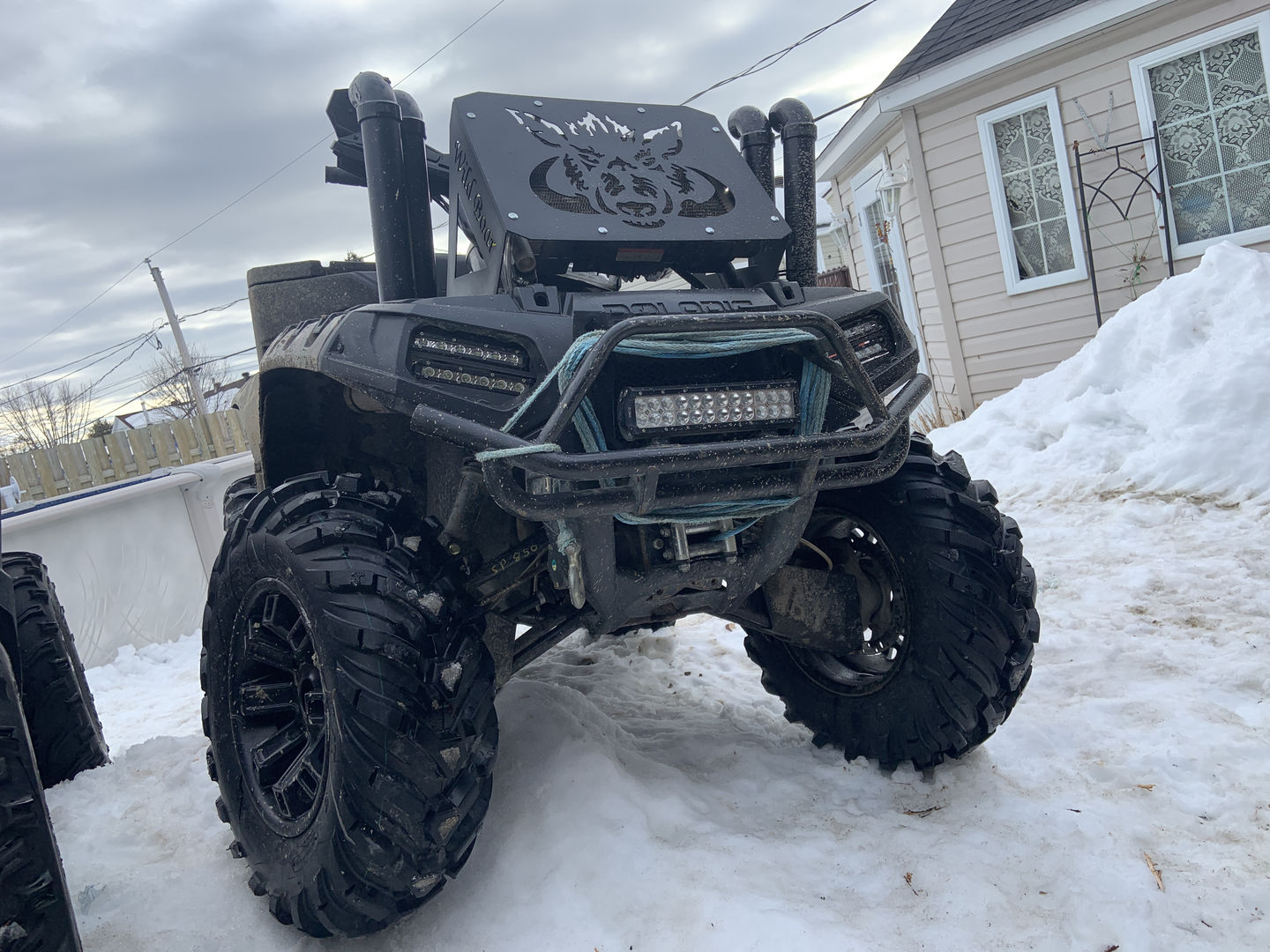 Customer photo review of 2-Inch Lift Kit for Polaris Sportsman 550/850 & Touring (2009-2013)