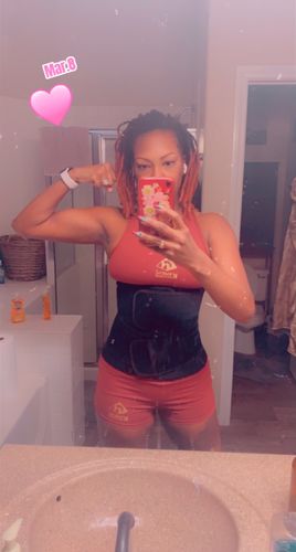 Customer photo review of GODDESS Shorts