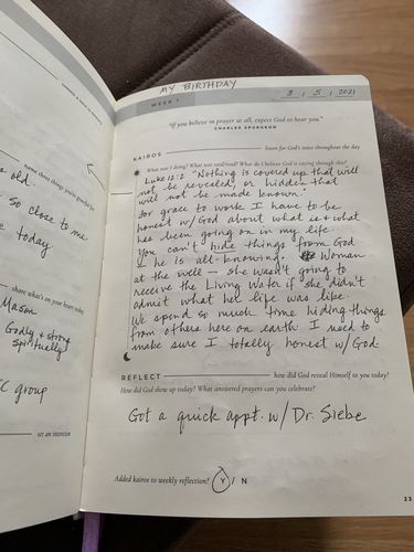 Customer photo review of The Daily Kairos Journal