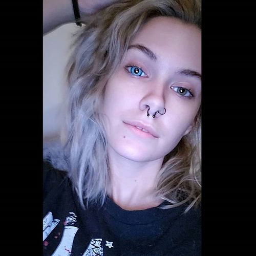 Customer photo review of Icoloured® Elf Blue Colored Contact Lenses