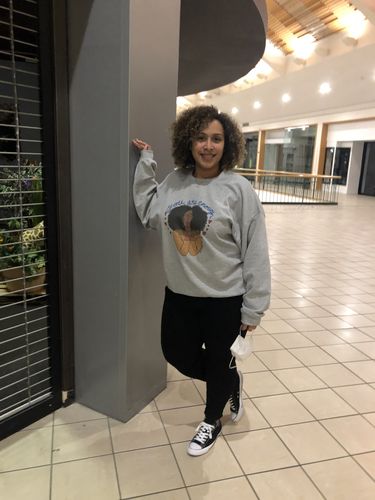 Customer photo review of You Are Enough (Hearts) -- Sweatshirt