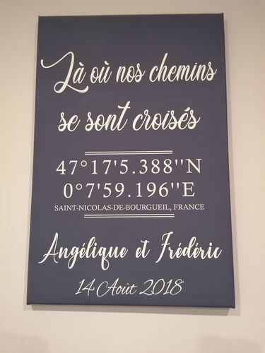 Customer photo review of Poster Personnalisé - Notre Date