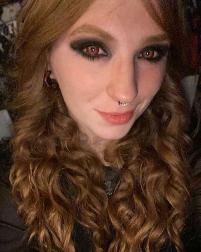 Customer photo review of Icoloured® Mystery Red Naruto Colored Contact Lenses