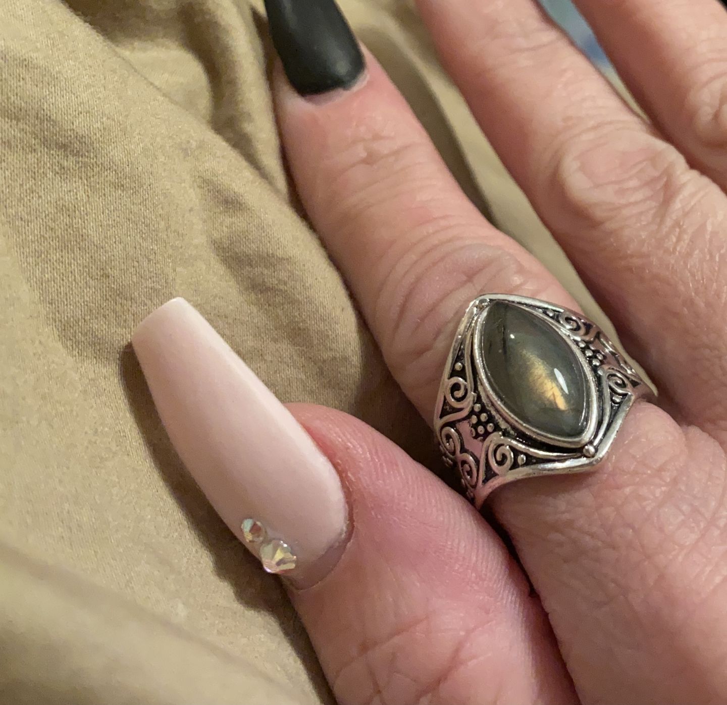 Customer photo review of Awakening Labradorite Ring