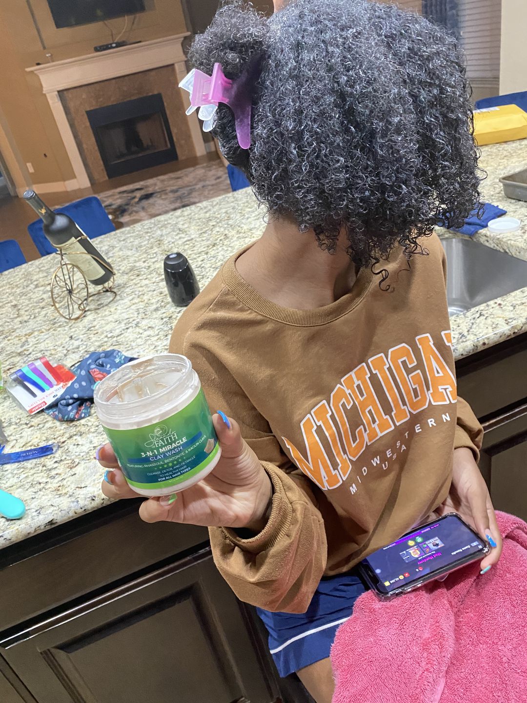 Customer photo review of Miracle 3-n-1 Clay Wash