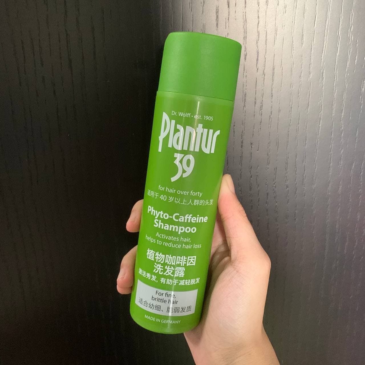 Customer photo review of Plantur 39 Phyto-Caffeine Shampoo: Fine & Brittle (250ml)