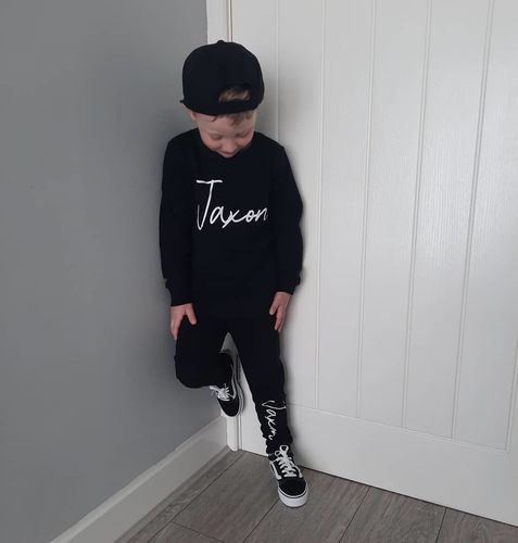 Customer photo review of Personalised Roma Tracksuit (3m-12 Years)