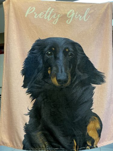 Customer photo review of 【客製】手繪寵物 法蘭絨毛毯 Custom Pet Fleece Blanket