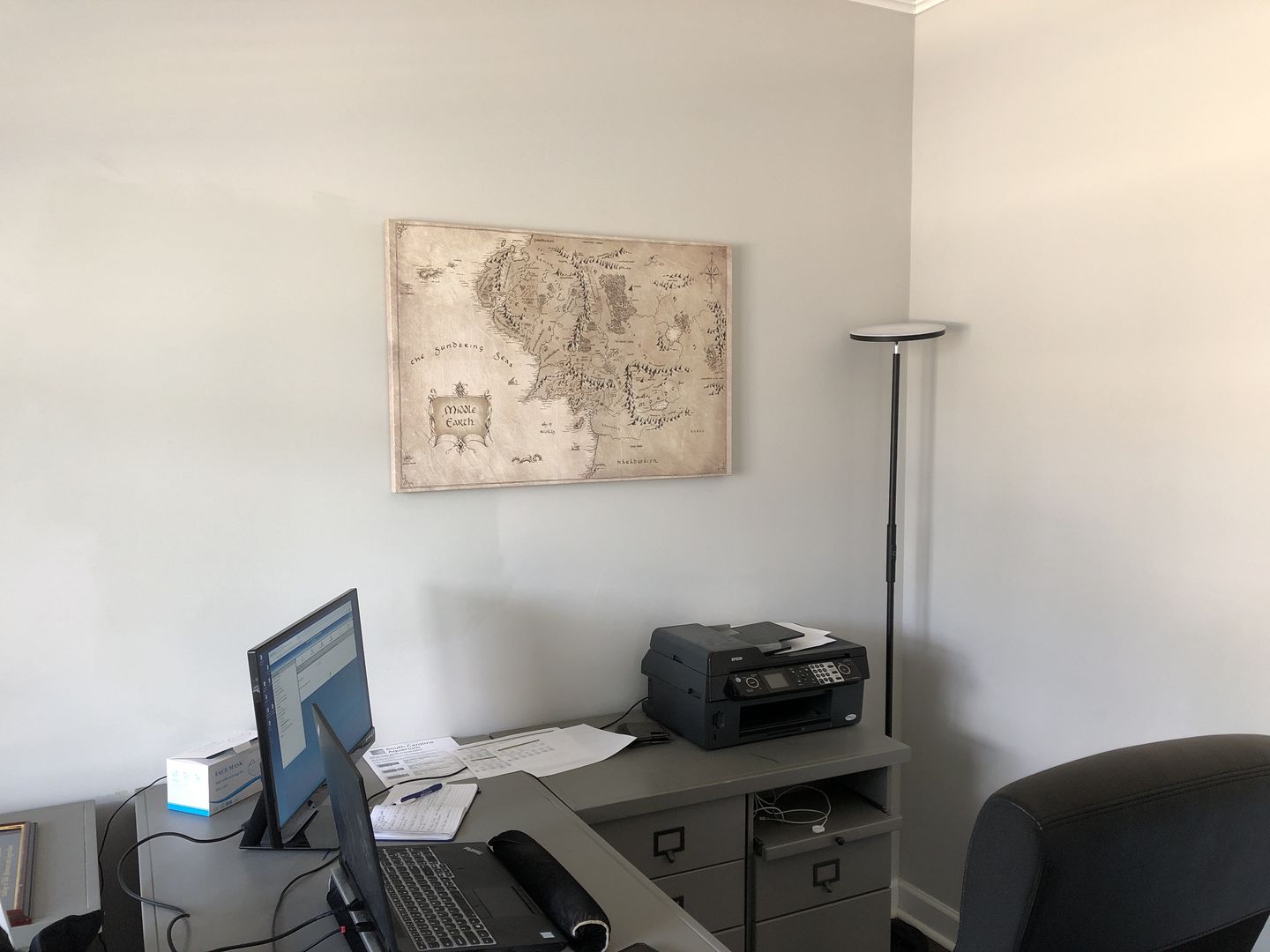 Customer photo review of Middle Earth Canvas Wall Art