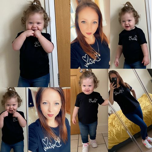 Customer photo review of Besties Mini Logo Mum & Kid Matching Tees/Vests (MRK X)