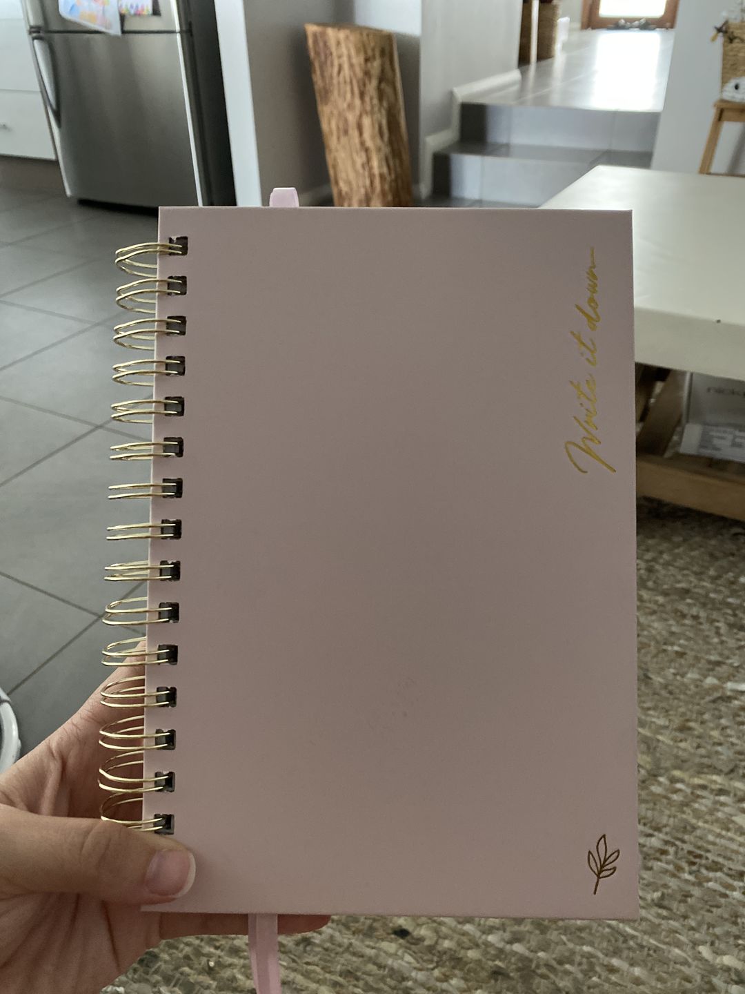 Customer photo review of Notebook - Spiral Blush