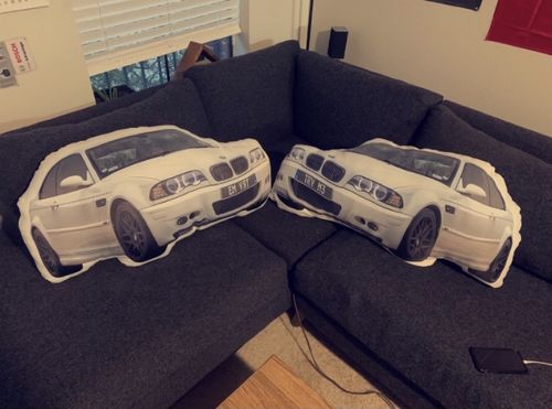 Customer photo review of Create A Custom Car Pillow