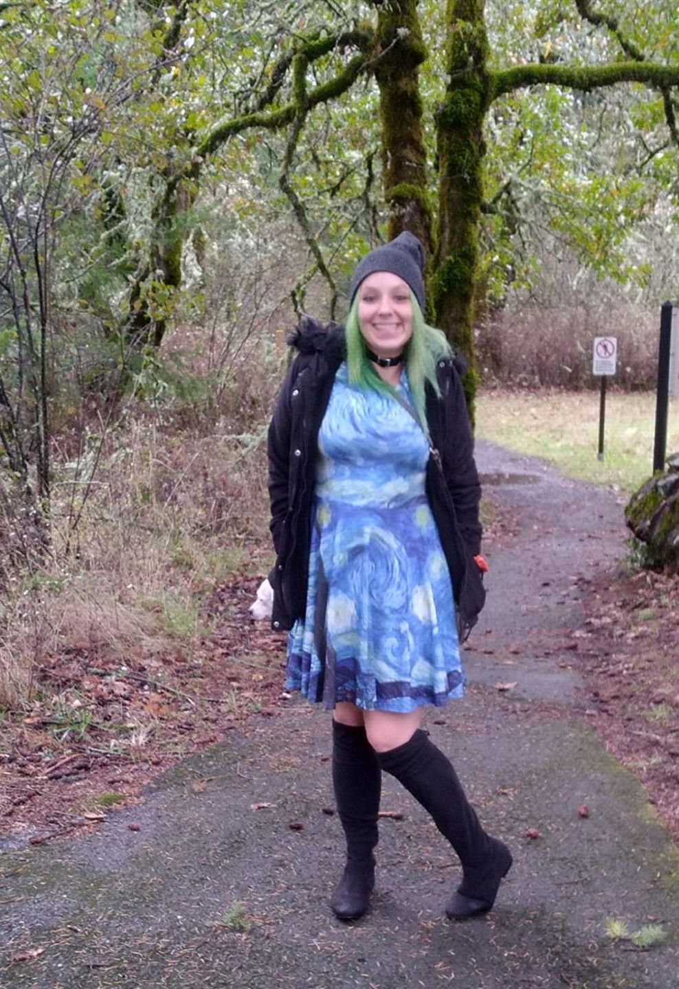 Customer photo review of Van Gogh The Starry Night Print Dress
