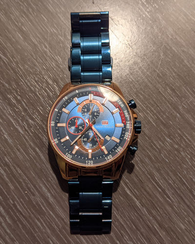Customer photo review of MF CARRERA 47MM AZUL MEDIANOCHE