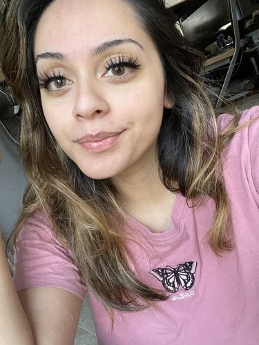 Customer photo review of Unicoeye Ocre Prescription Contact Lenses