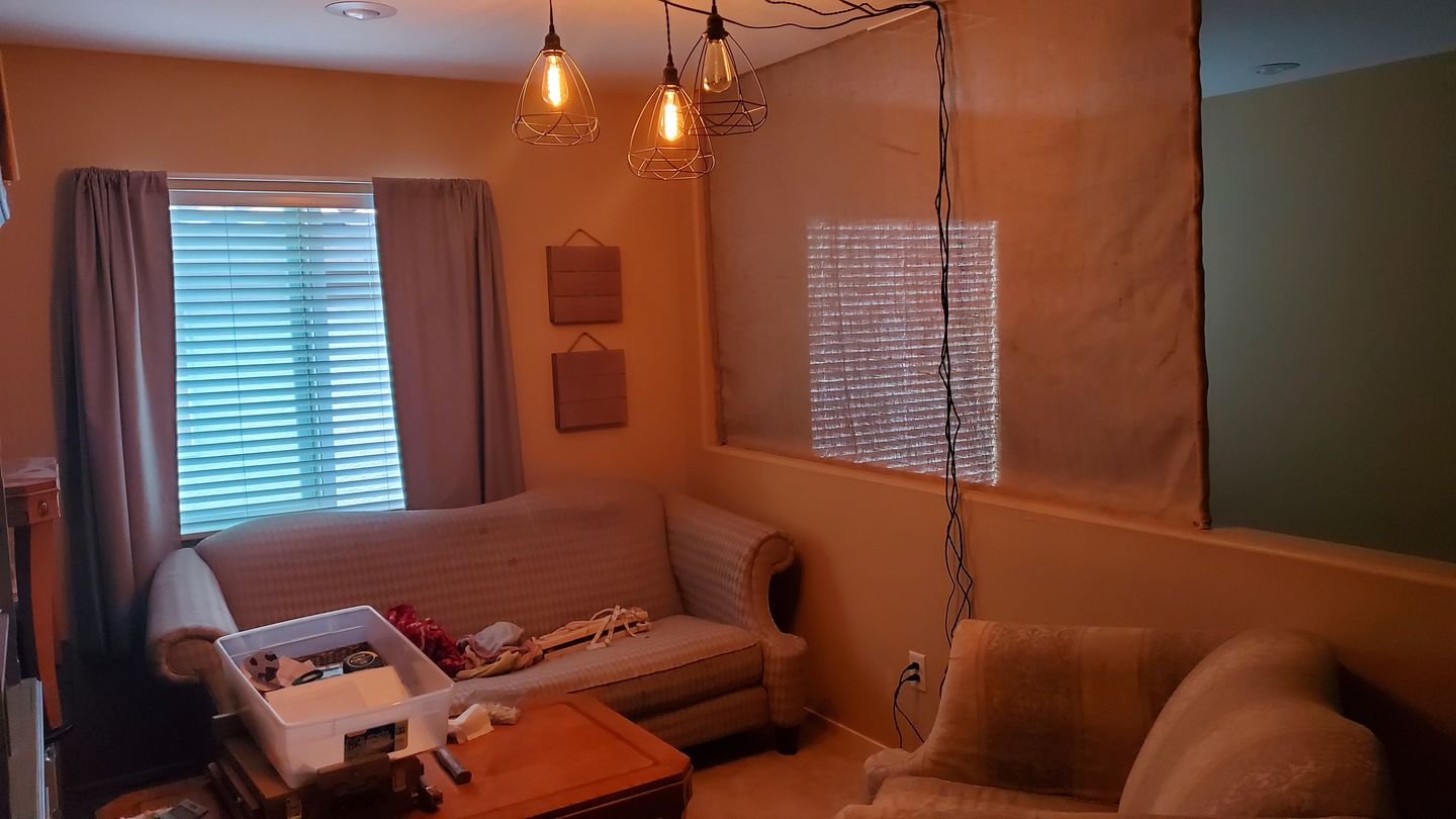 Customer photo review of Single Socket Black Pendant Light Lamp Cord for Lanterns & Light Bulbs, Switch, 15 FT, UL Listed - Electrical Swag Light Kit