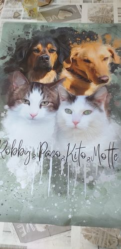 Customer photo review of Aquarell Pawtrait