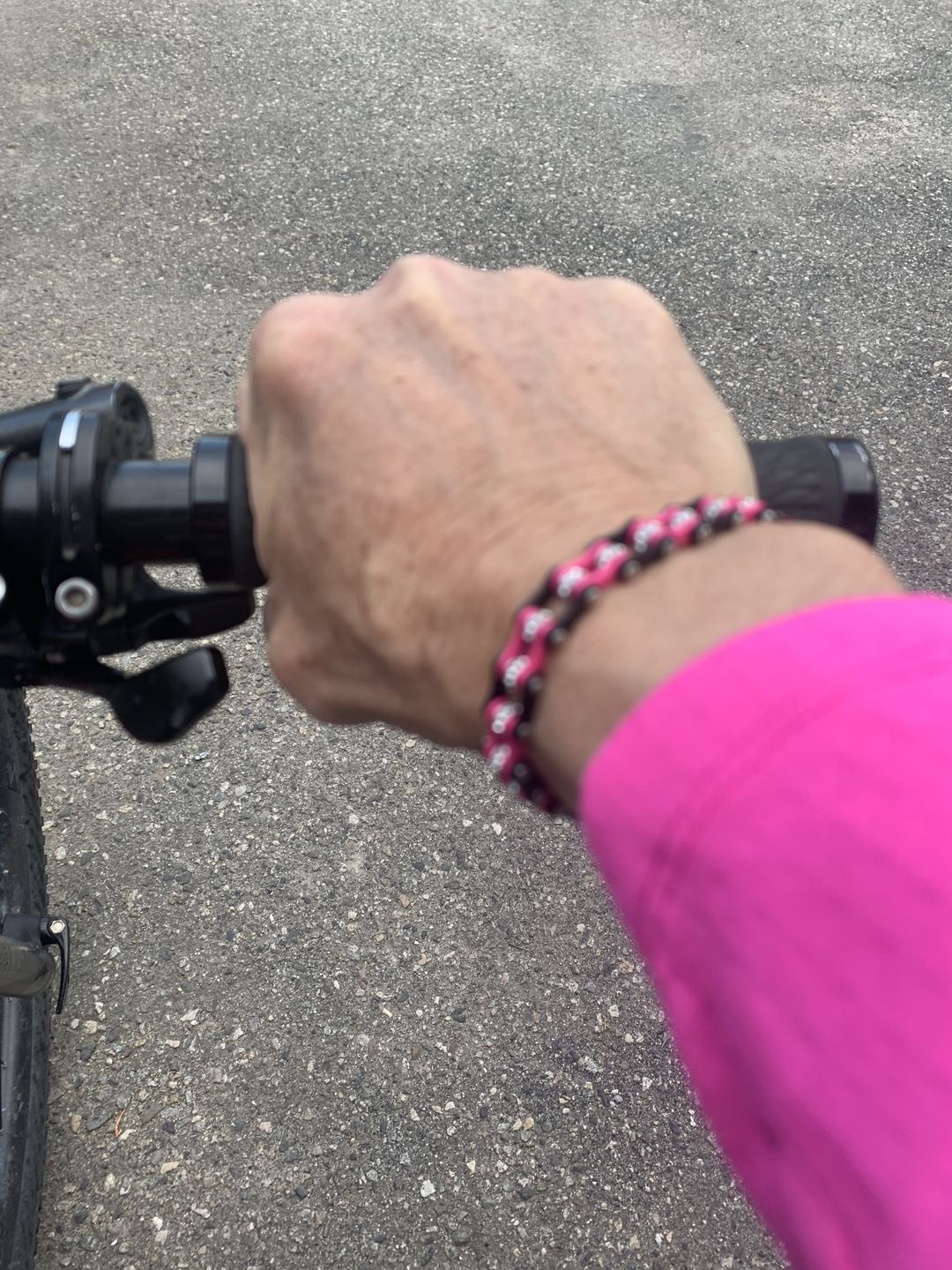 Customer photo review of Cycolinks Punk Pink Crystal Bracelet
