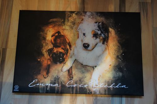 Customer photo review of Wasserfarben Pawtrait