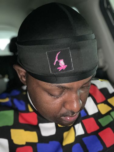Customer photo review of Black  ice silky durag. (SHIPS OUT SAME DAY)