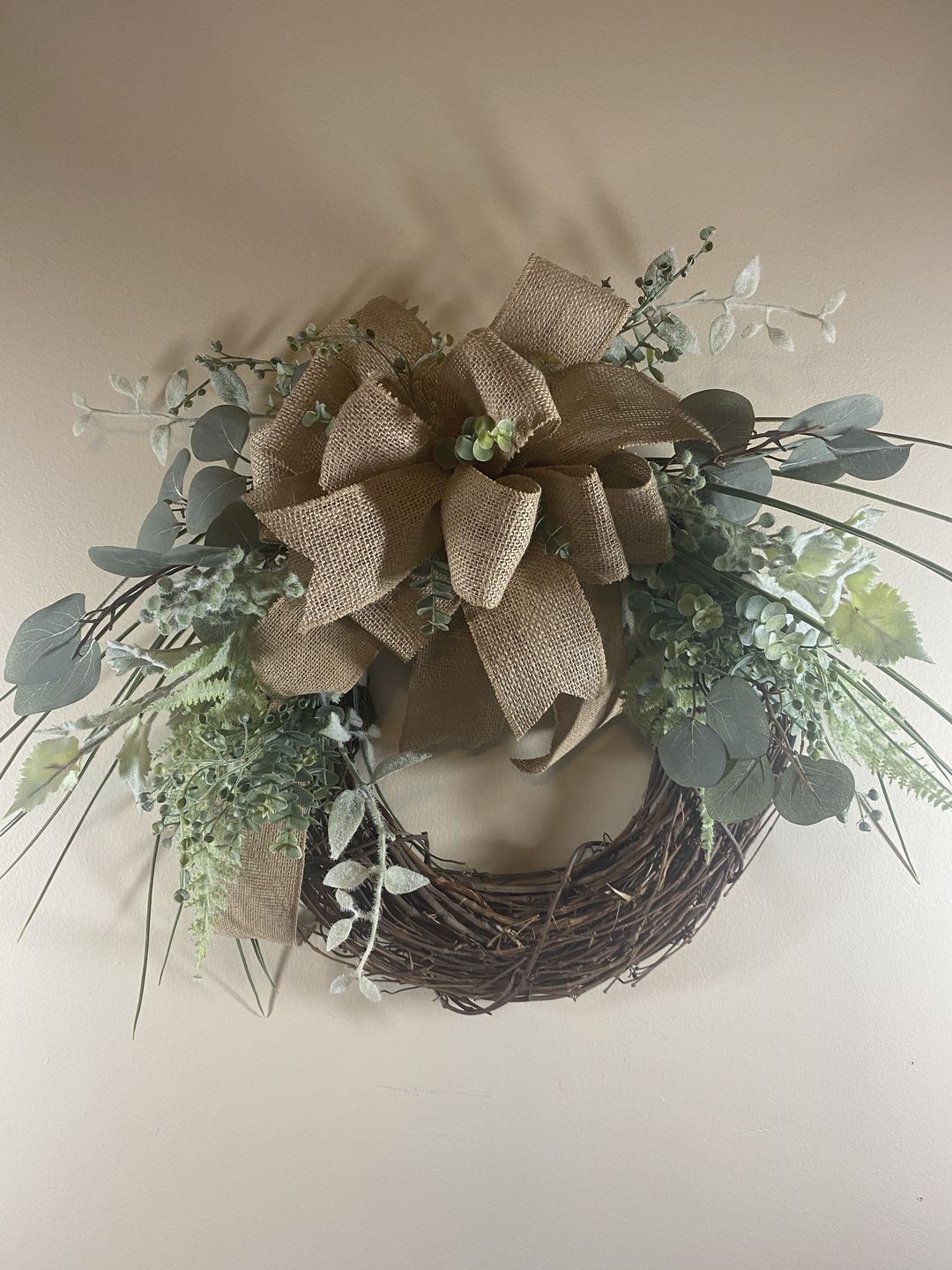 Customer photo review of 18" Round Grapevine Wreath