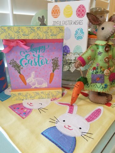 Customer photo review of Happy Easter - Mesh Stencil 8.5x11