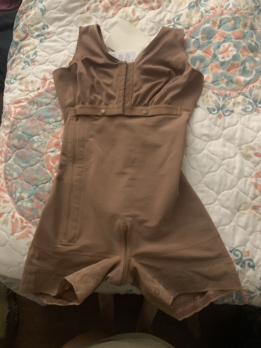 Customer photo review of Sculpting Faja with Side Zipper & Built-In Bra NS053
