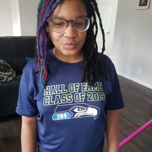 Customer photo review of Temporary Hair Color Pomade- Vegan