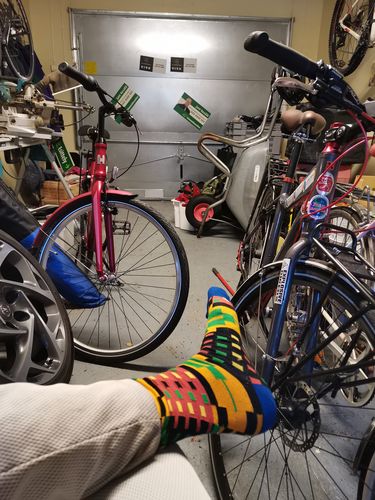 Customer photo review of 4 Mask & 4 Sock Combo