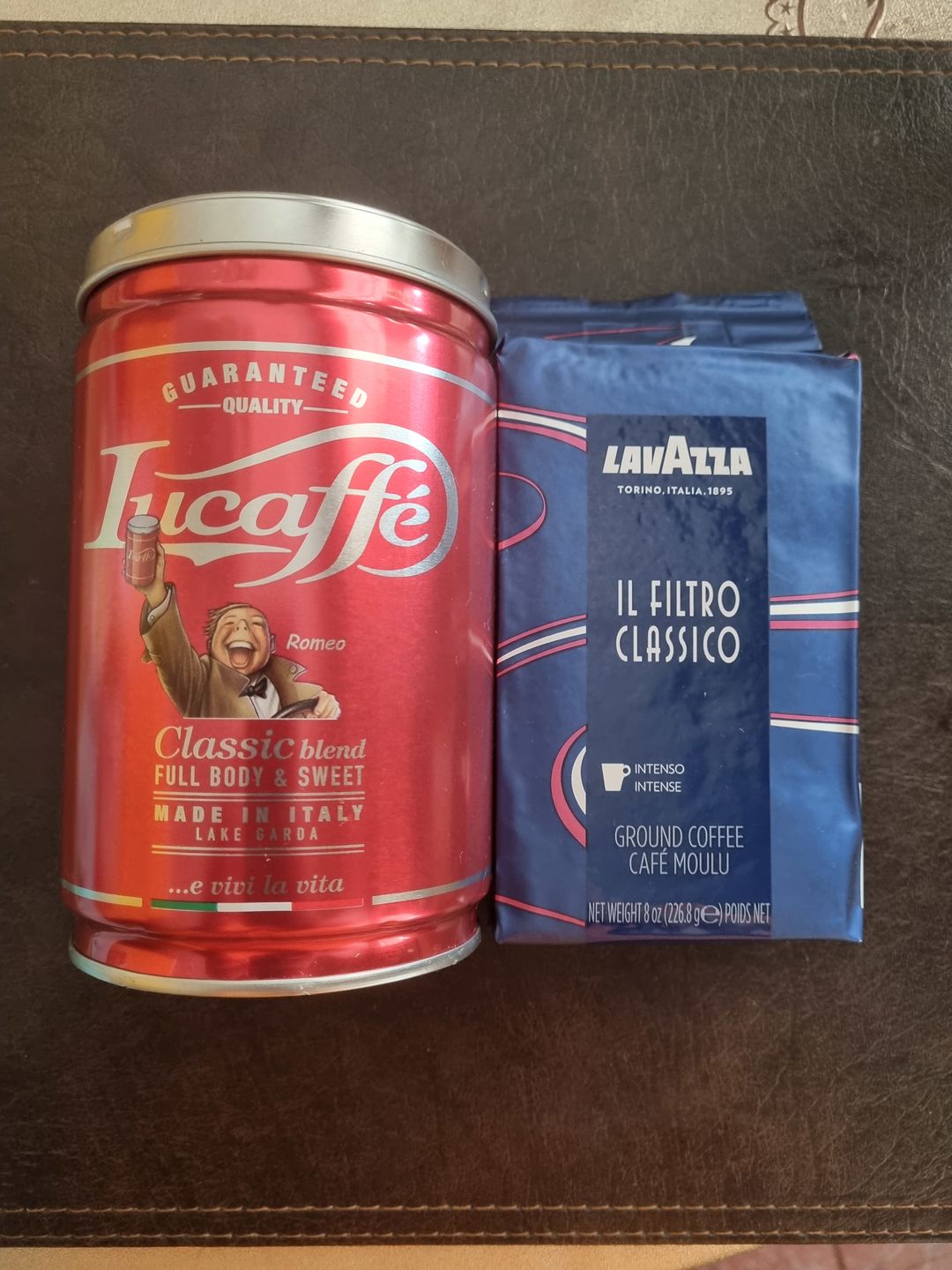 Customer photo review of Lata Lucaffe Classica 250 grs Grano Molido