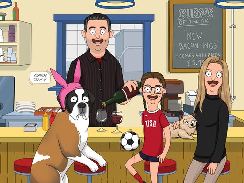 Customer photo review of Personalized Bob’s Burgers Custom Portrait