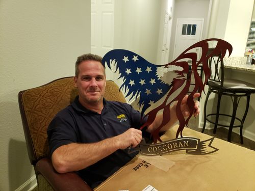 Customer photo review of Personalized American Eagle