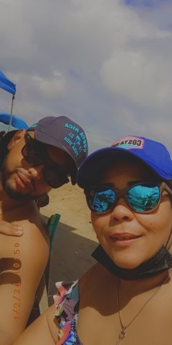 Customer photo review of Cabana Brown Blue