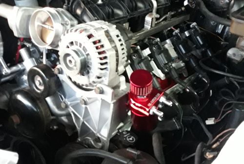 Customer photo review of SPELAB 300 ML Aluminum Baffled Oil Catch Tank With Filter