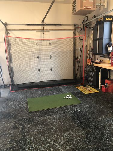 Customer photo review of Golf Net Pro 10x7 ft | Portable Golf Driving Net Hitting Net | Backyard/Indoor/Outdoor