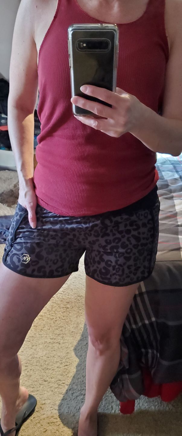 Customer photo review of Elite Shorts - 3.5''- Grey Leopard